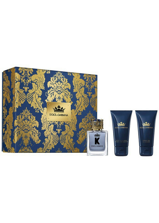 K By D&G EDT + AFTERSHAVE BALM + SHOWER GEL 50ML