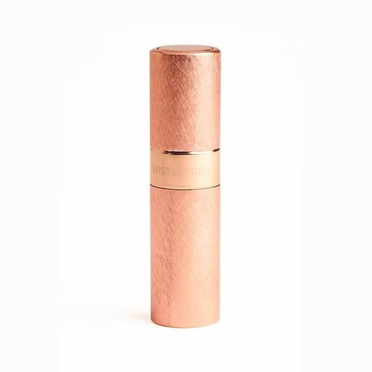 Twist And Spritz Atomiser Rose Gold Metallic 8Ml Refillable Travel Spray