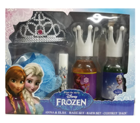 DISNEY FROZEN SET; 2 X SHOWER GEL SET + TIARA