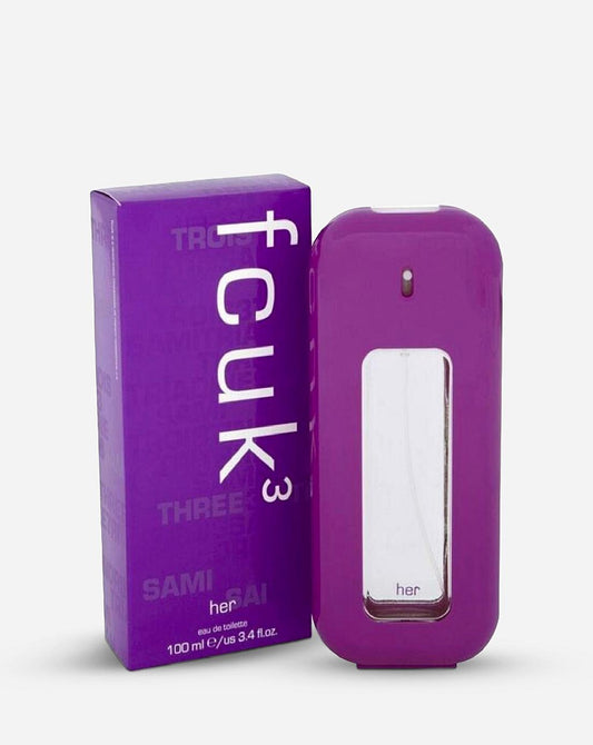 FCUK 3 Her Eau De Toilette 100ml Spray