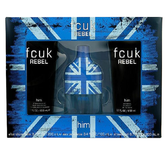 FCUK Rebel Him Eau De Toilette 100ml Gift Set